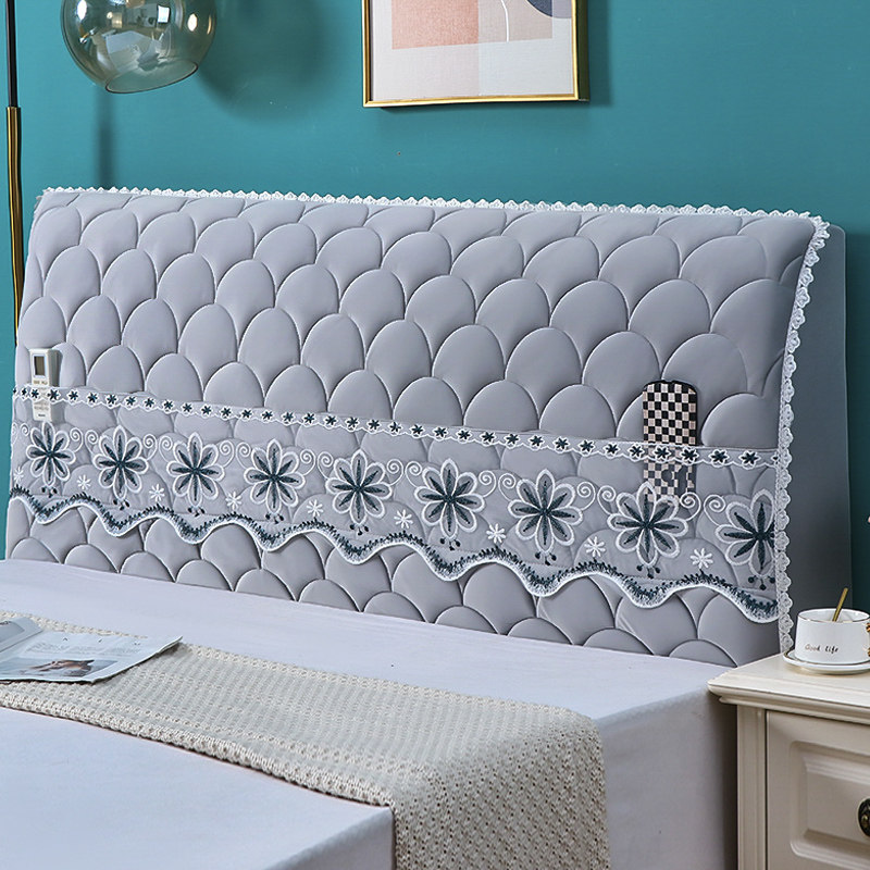 万能通用床头套全包加棉加厚弧形床头罩软包盖布欧式高档靠背罩套,居家布艺,床头罩,淘宝优惠券,粉丝福利购,淘宝优惠卷