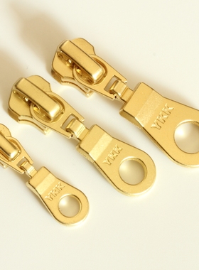 正品YKK金属带锁拉头手工皮具箱包专用DA8MSL 3号5号码装拉链配件
