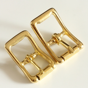 包带扣 滚筒针扣 纯铜箱包五金配件 黄铜日字扣 台湾制造