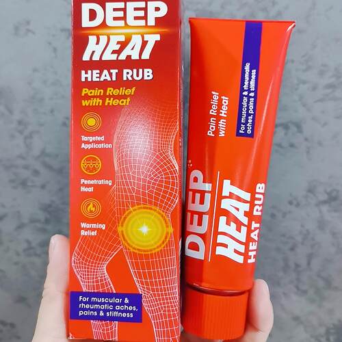 现货新版英国DEEP HEAT热疗去痛按摩膏腰背疼 深度热疗按摩