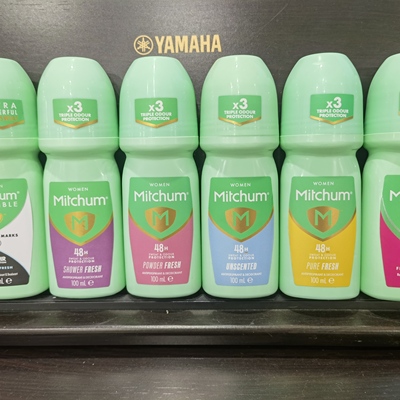 现货英国Mitchum男女腋下止汗走珠香体露100ML去味清新清爽48小时