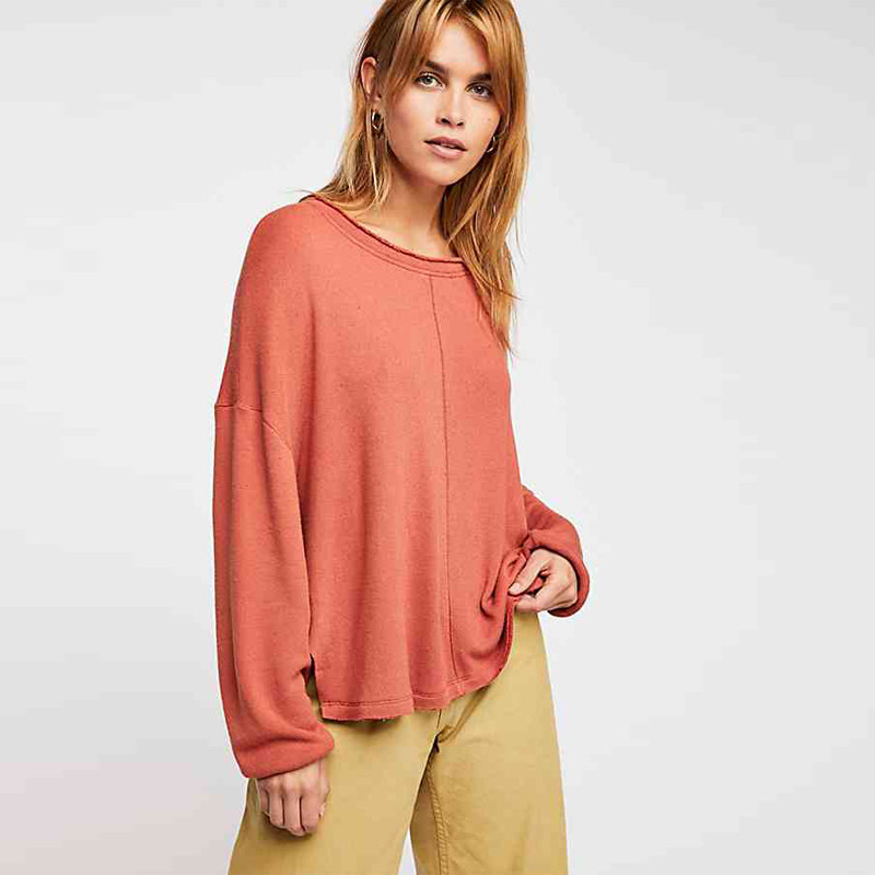 fp系春装宽松上衣bf时尚纯色ins