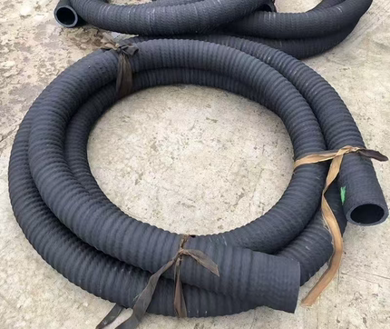 橡胶钢丝缠绕管耐磨专用吸管负压抽沙管抽砂埋砂管高压吸大口径