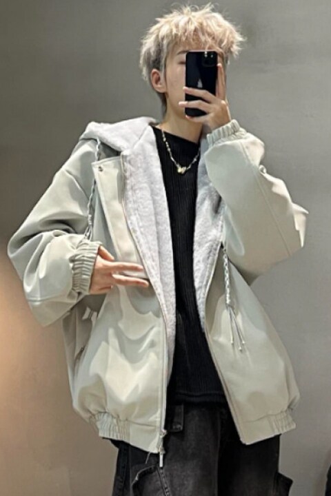 网图冬季加绒加厚皮夹克连帽座山雕棉衣A093-M960-P110,男装夹克,电商A093