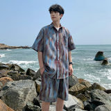 短袖印花冰丝衬衫套装A093- TZ530-P58控78 蓝紫色,男装T恤,电商A093,电商基地 短袖印花冰丝衬衫套装A093- TZ530-P58控78 蓝紫色,男装T恤,电商A093,电商基地