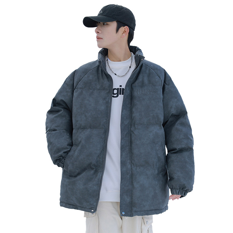 冬装新款皮棉衣外套A093-MY217特P95深灰,男装棉衣,电商A093