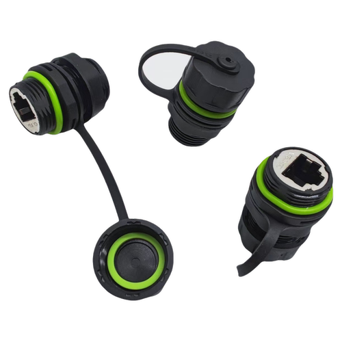 RJ45工业通信网线插座防水连接器