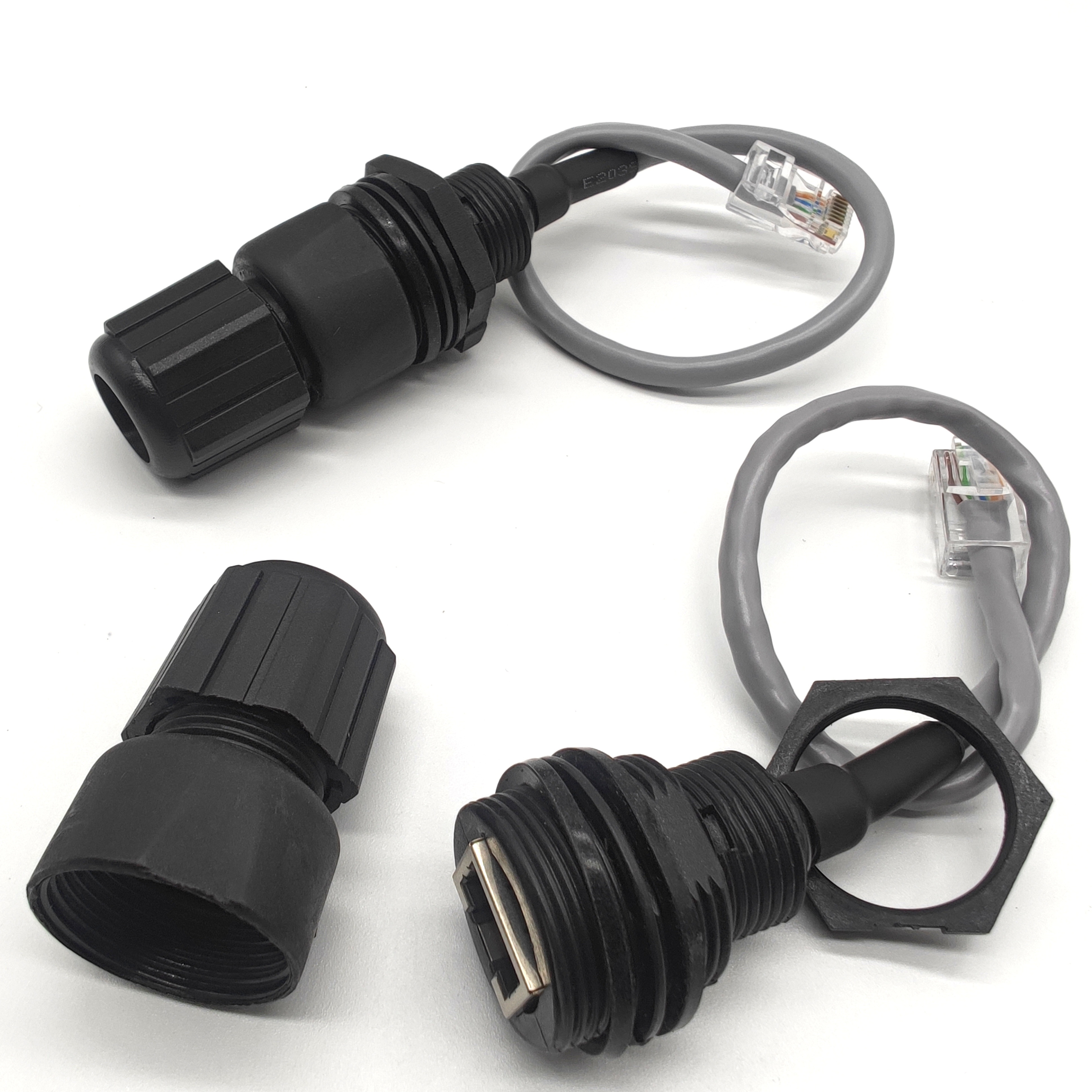 网线网络rj45防水连接器防水接头