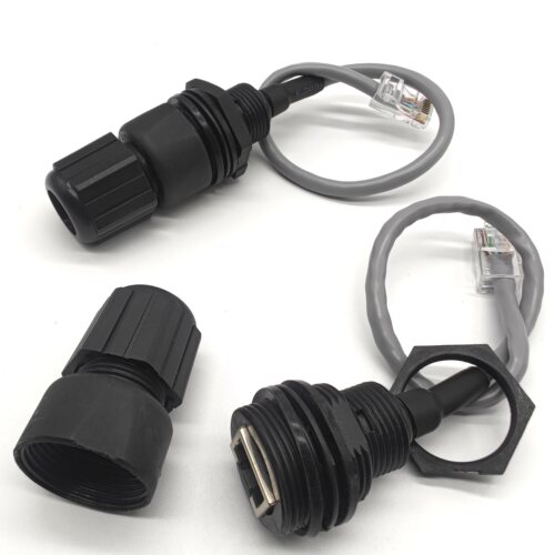 网线网络rj45防水连接器防水接头