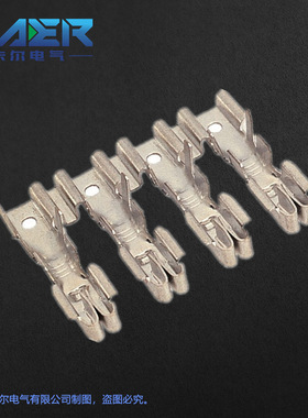 厂家供应国产汽车保险盒端子BX2141C本色线束连接器接插件