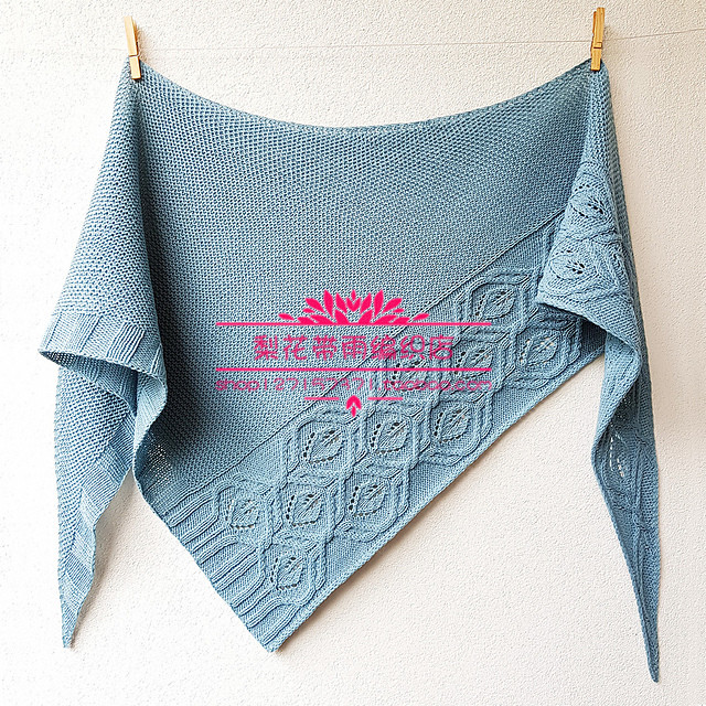 DIY羊毛线梨花带雨披肩包非成品