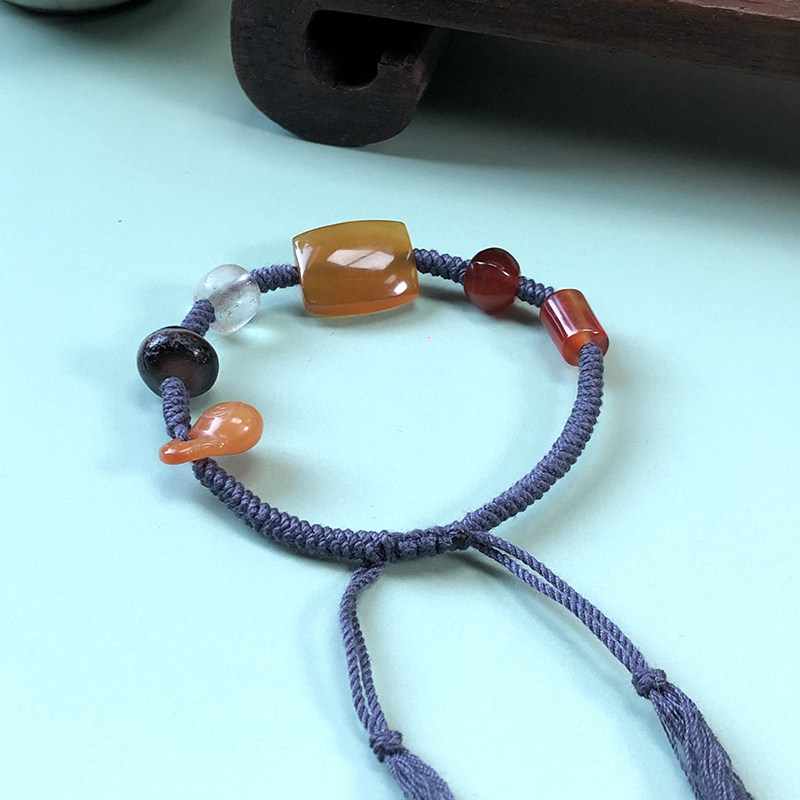 手链男女玛瑙水晶多宝精编原创