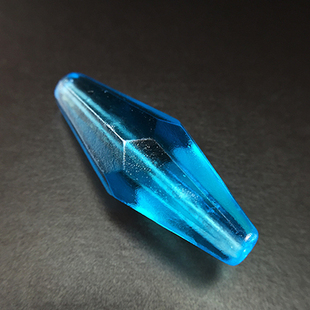 清代官造宫廷御用古法老琉璃 湖蓝色八棱橄榄珠 勒子手串念珠散珠