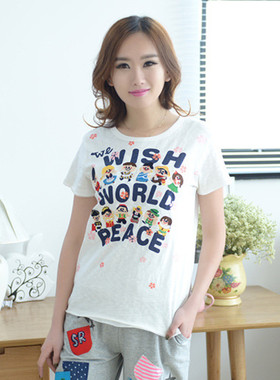 2024新款夏装韩范百搭短袖韩版半袖rough上衣学生宽松白色t恤女装