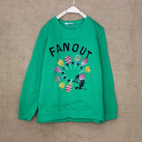 韩版加绒卫衣女装纯棉roughINS