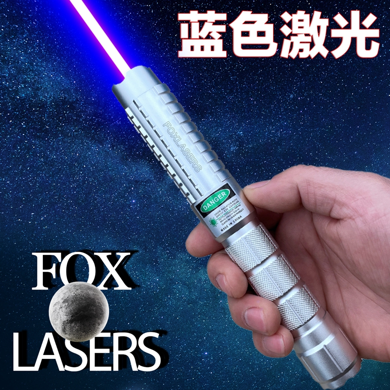 FOX--绿色红色蓝色5激光手电指示笔远射激光灯户外建筑液晶屏教练