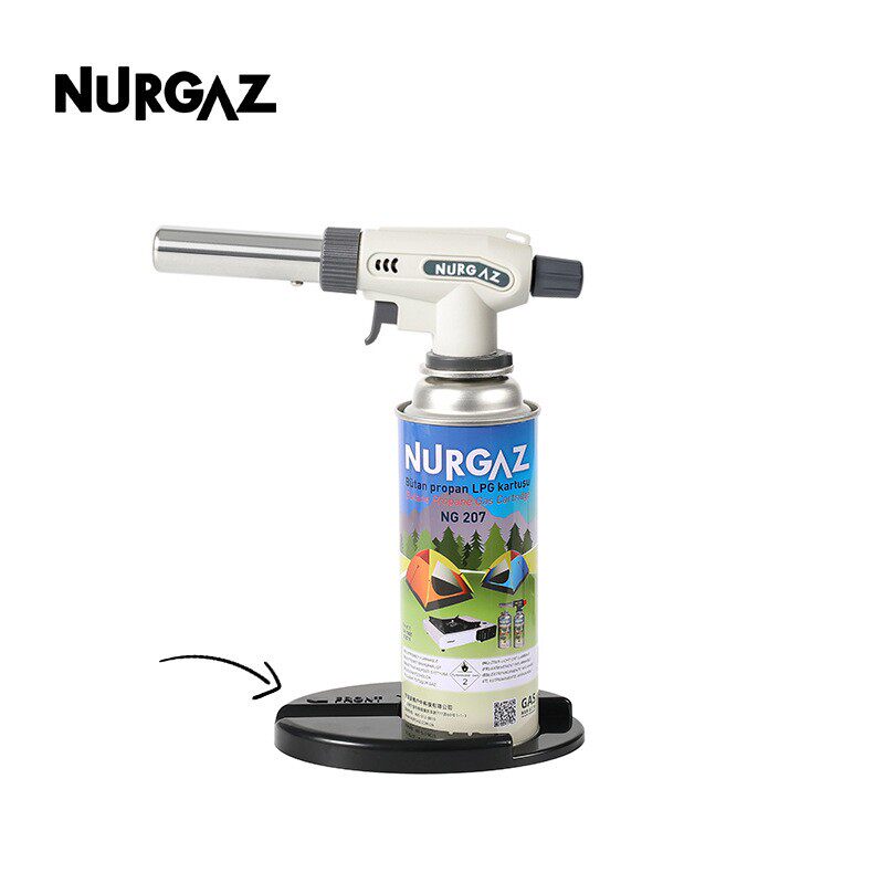 NURGAZ可倒置卡式喷火枪纯铜高温枪头便携式家用点火器万次点火
