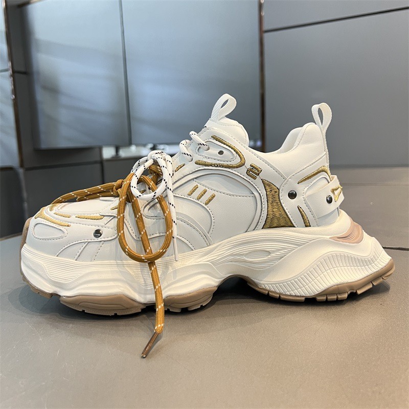 欧洲站男鞋厚底增高老爹鞋