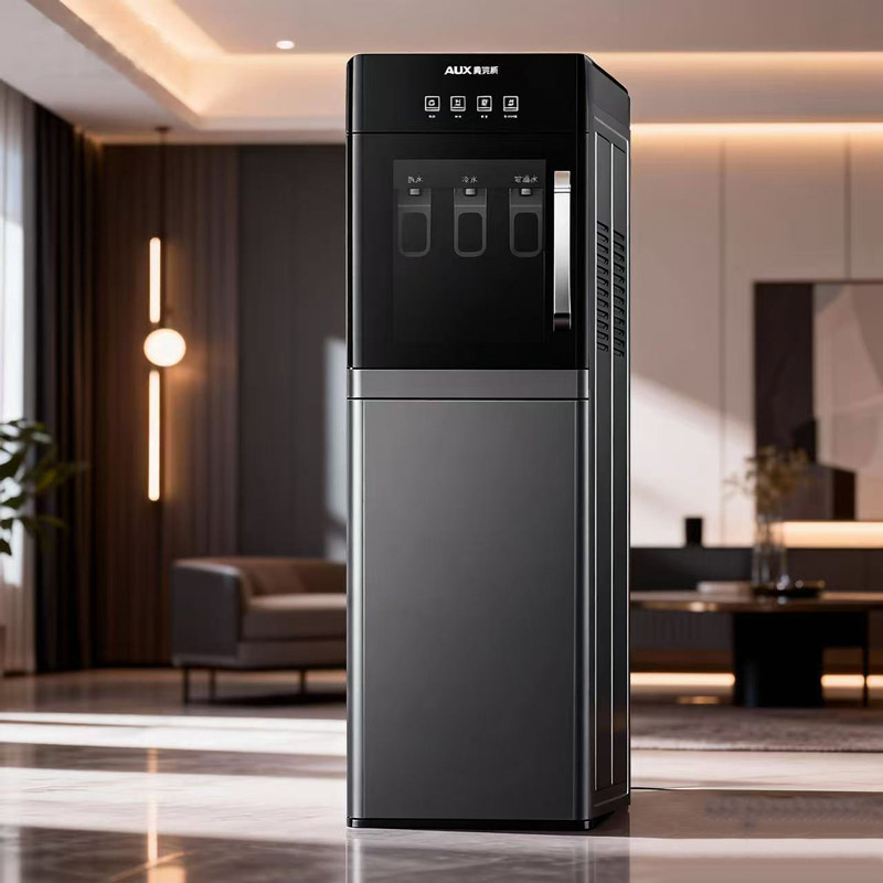 奥克斯立式饮水机家用办公温热双温桶装水机通用款豪华大款下置式