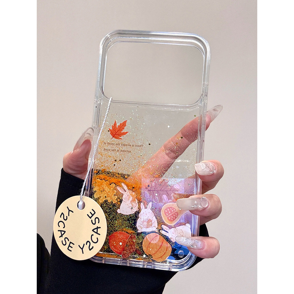 ins风流沙秋冬枫叶南瓜栗子适用苹果17promax手机壳15i