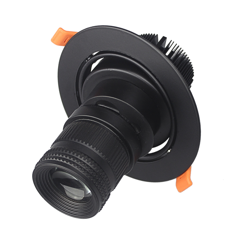 led酒吧餐厅背景墙变焦天花灯