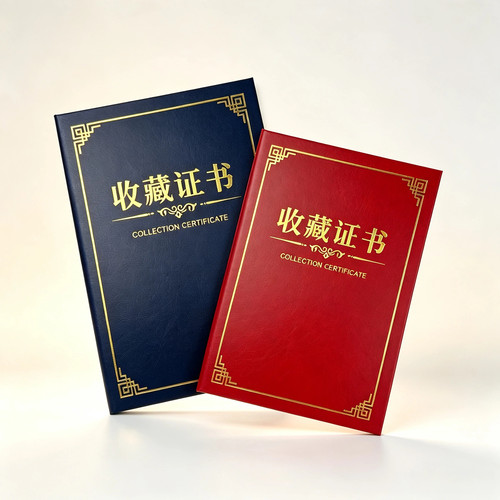 高档收藏封皮批发古铜纸面浮雕绒面荣誉专业定制奖状证书证书封面