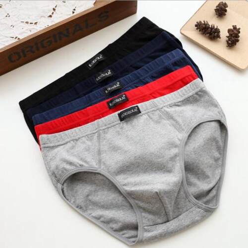 透气全棉三角内裤男人加肥加大码