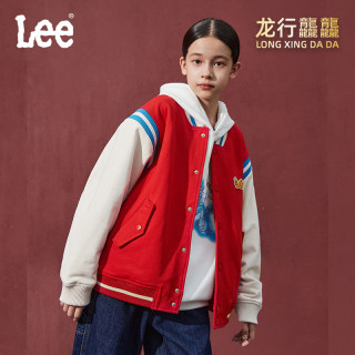 Lee 龙年本命新年牛仔运动外套夹克男女儿童秋冬季保暖加绒加厚