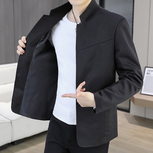 男士西服韩版修身男装单上衣外套冬季休闲加绒小西装K02加绒-P85图片