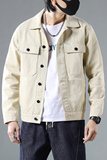 新款日系牛仔外套男秋季大码宽松夹克高街上衣服9001-P85，男装工装外套，电商A318