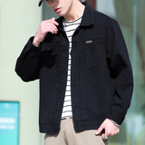 春秋季潮流工装夹克牛仔外套男士潮牌宽松翻领上衣休闲服9002-P85，男装工装外套，电商A318