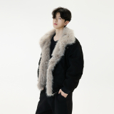 冬季座山雕复古毛领棉服夹克加厚宽松男女款外套ZSD02-P140，男装夹克，电商A318