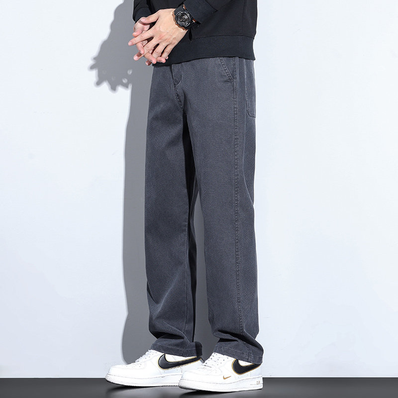 新款男士休闲长裤美式潮牌工装裤子宽松直筒裤阔腿裤秋季2046-P50,男装工装外套,电商A318