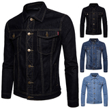 秋装新款英伦气质男士牛仔夹克外贸大码夹克外套8118-P78，男装夹克，电商A318