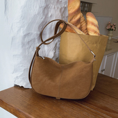 THE COLE复古磨砂腋下饺子包女百搭单肩斜挎包质感女包