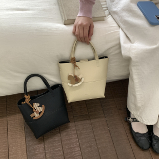 THE COLE植鞣荔枝纹皮托特包女百搭手提包简约通勤斜挎包