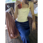 雏菊BellisPerennis2025SS 法国亚麻古典重工花边斜门襟吊带