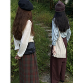 超好穿100%羊毛插肩袖 雏菊BellisPerennis2024AW 推荐 竹节纹T恤