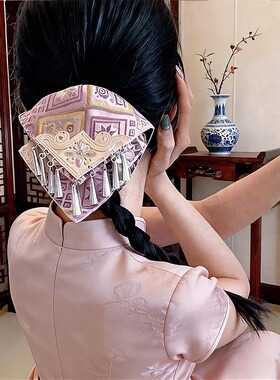 【步步生银】灵隐限定非遗壮锦手工发圈 6127