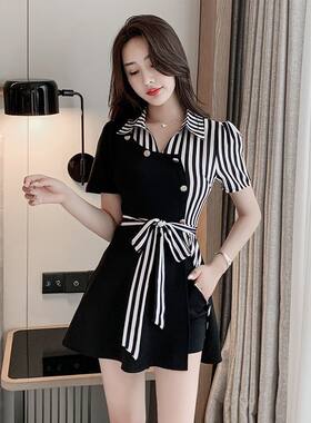 大码女装胖mm显瘦时尚套装女