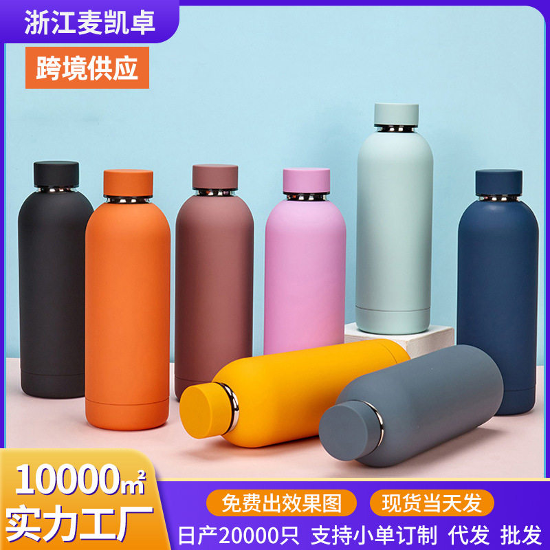 跨境不锈钢杯子美式小口水杯保温杯大容量女士便携保温茶杯定制