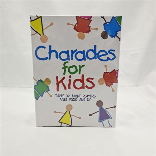 儿童趣味谜中谜看手势猜字游戏卡片Charades for kids 益智桌游