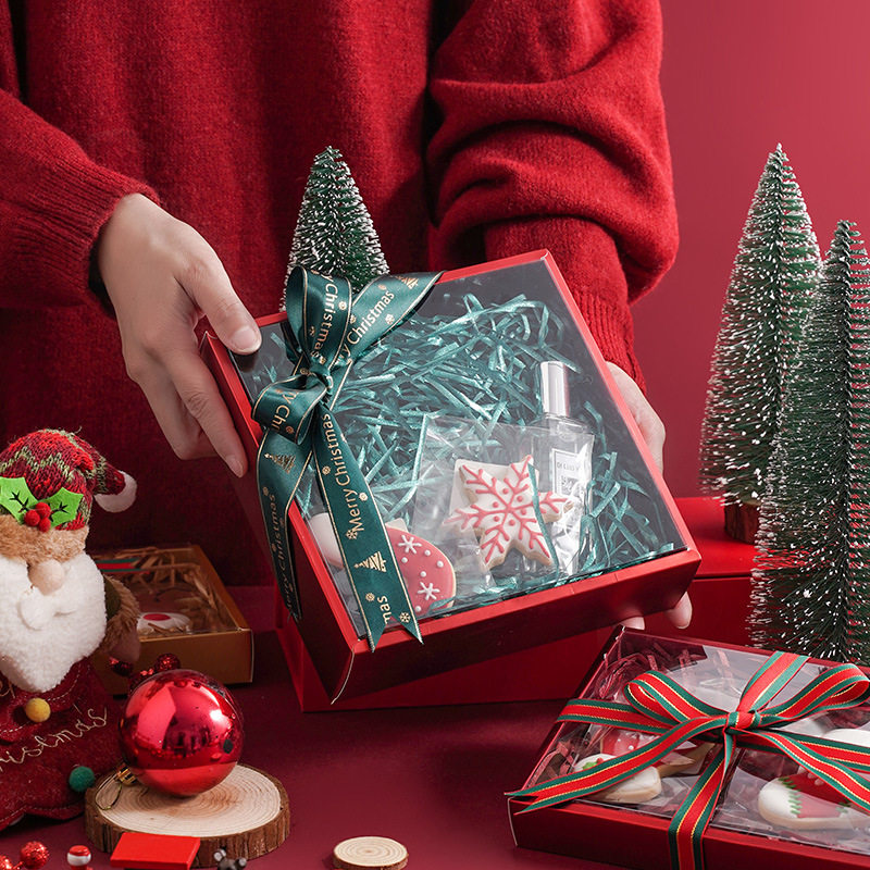 圣诞节新年零食饼干包装盒母亲节糖果巧克力礼品盒婚礼喜糖盒定制