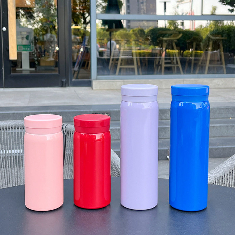 保温杯女高颜值简约便携迷你小不锈钢口袋杯学生户外运动水杯
