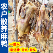 风干咸麻鸭安徽六安农家腌制晒干散养土鸭腊鸭咸货咸老鸭板鸭特产