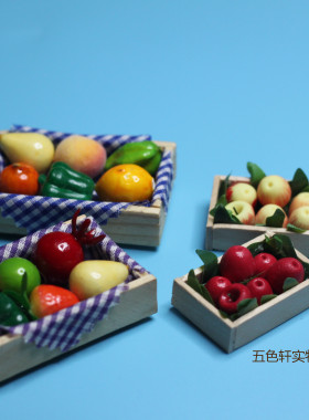 6分仿真桃子果汁店拍摄场景道具