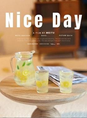 娃娃屋仿真柠檬茶树脂