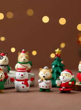 2021圣诞新款雪人摆件桌面摆设橱窗陈列树脂公司年会礼品手伴