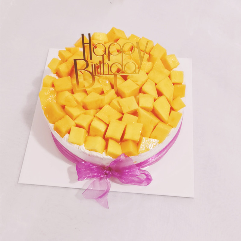 芒果千层动物奶油蛋糕