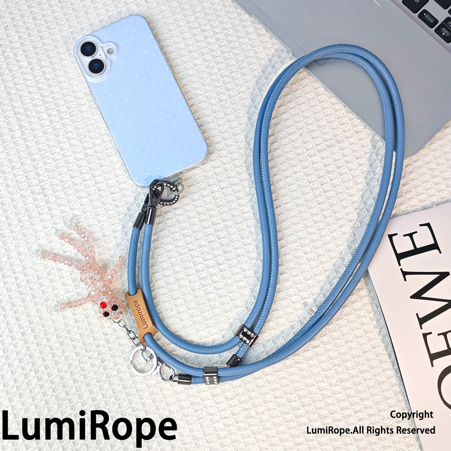 LumiRope手机挂绳公仔皮质挂绳图片